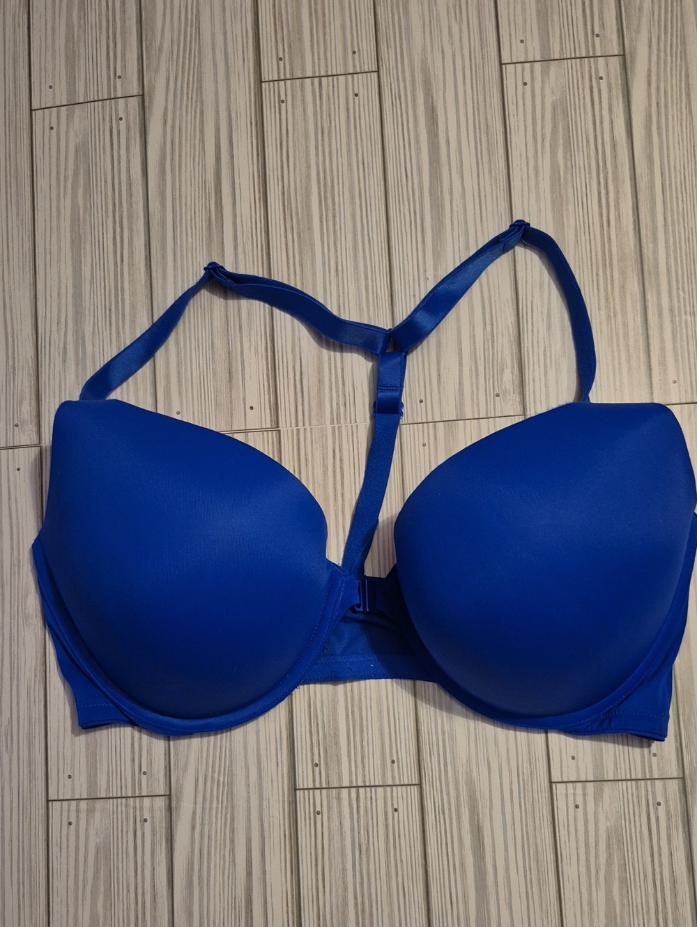 PINK Victoria's Secret Royal Blue Convertible T-Back Padded Bra